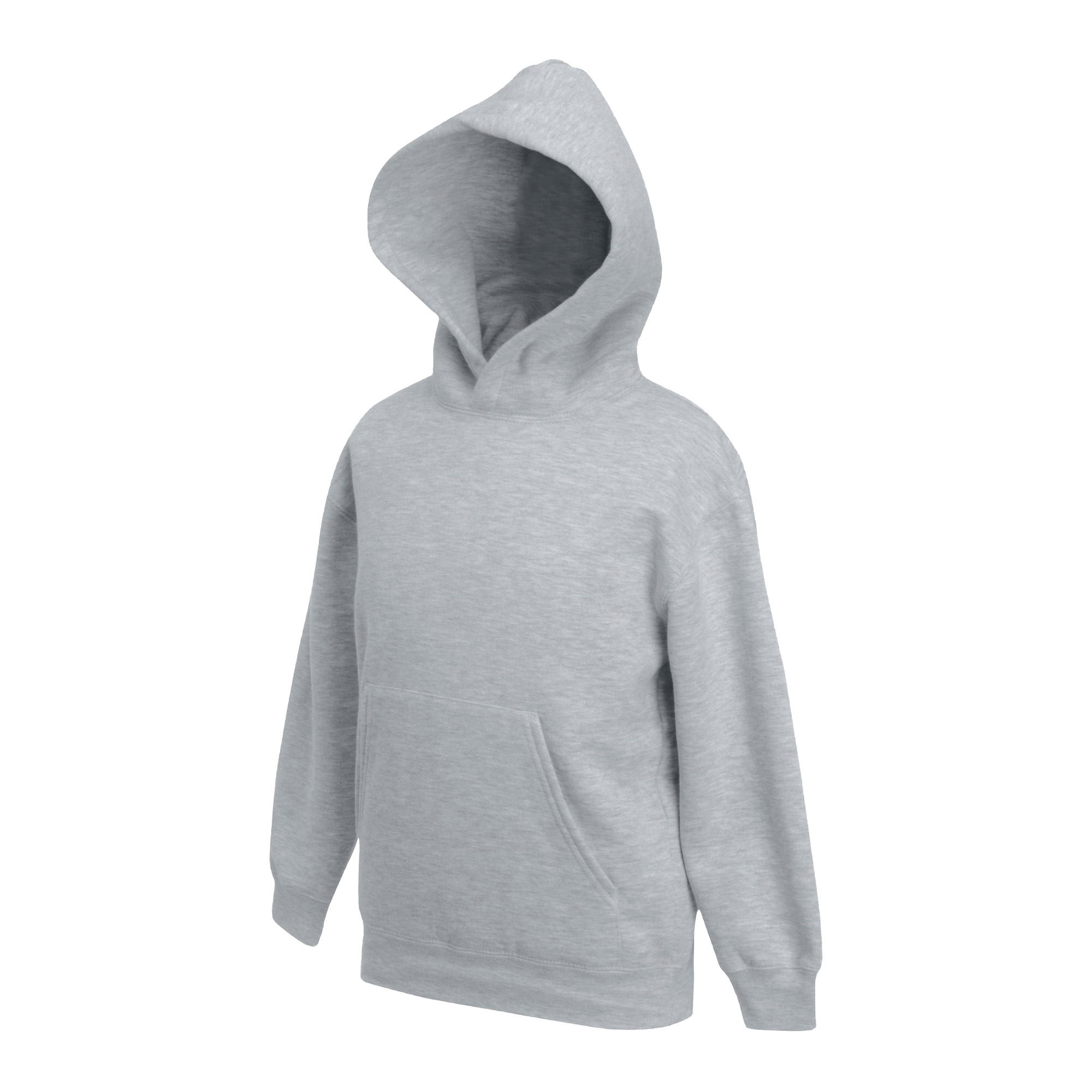 Fruit of the Loom - "Premium" Kapuzenpullover für Kinder (Grau meliert)