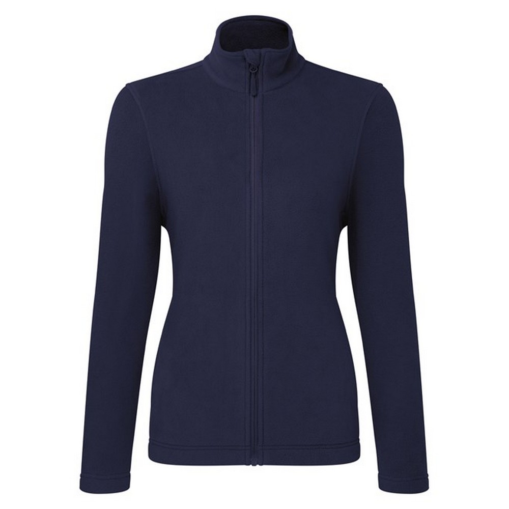 Premier Womens/Ladies Recyclight Full Zip Fleece Jacket (Navy) - Size Medium