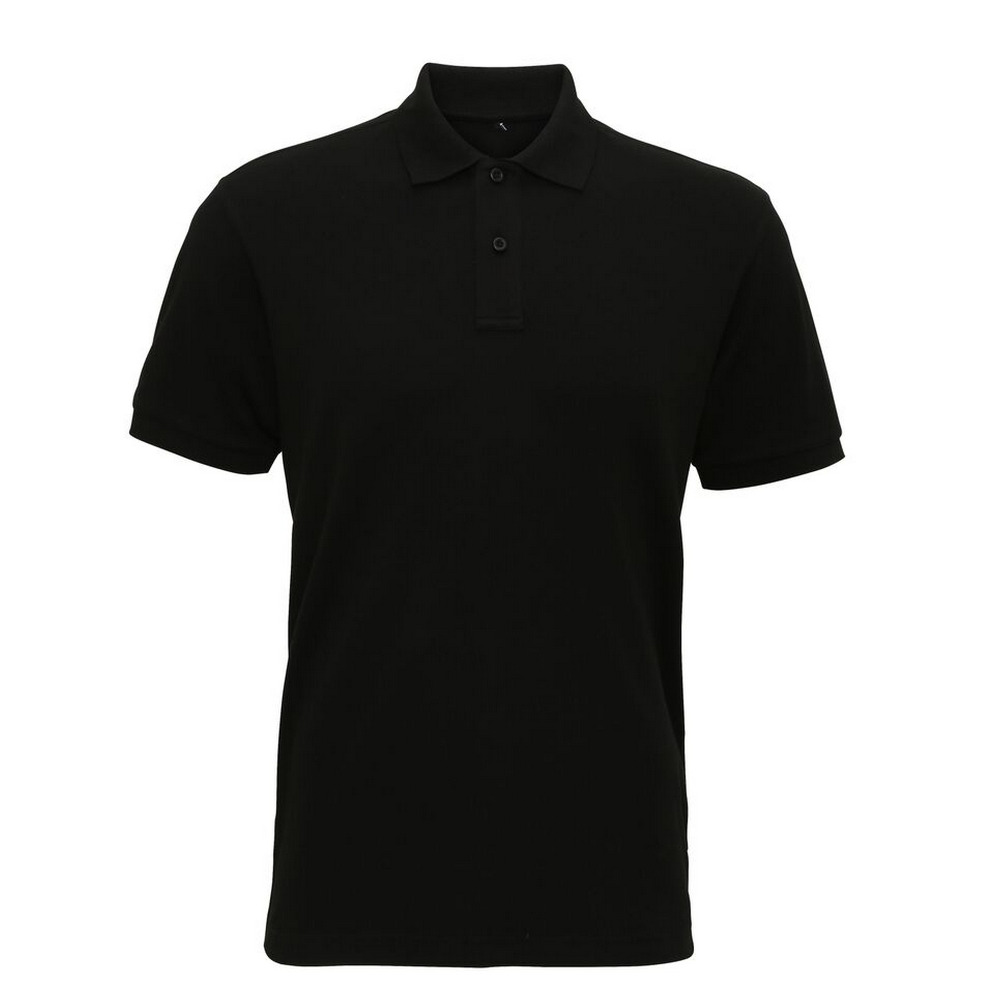 Asquith & Fox Herren Super Smooth Knit Polo Shirt (Schwarz)