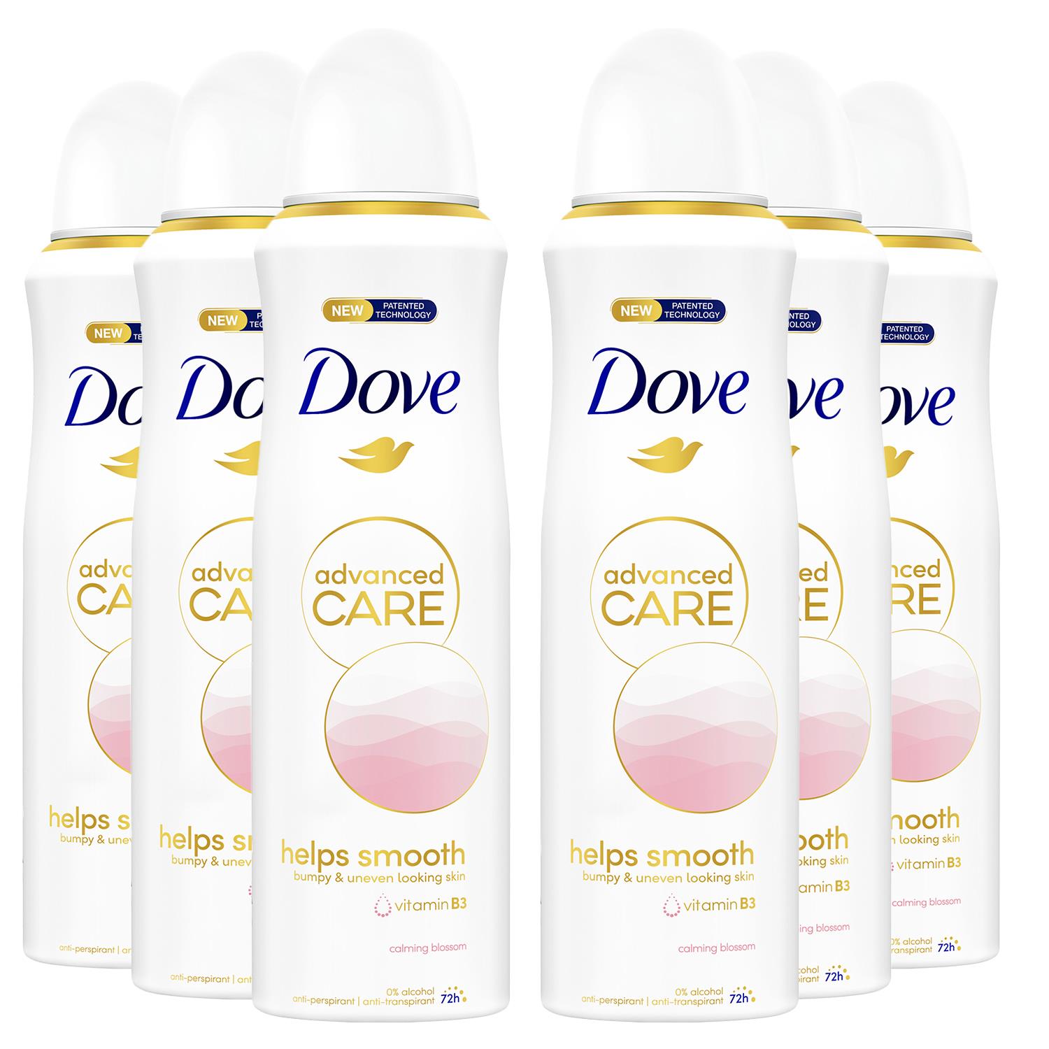 Dove Advanced Care Antiperspirant Deodorant Spray 72H, Calming Blossom