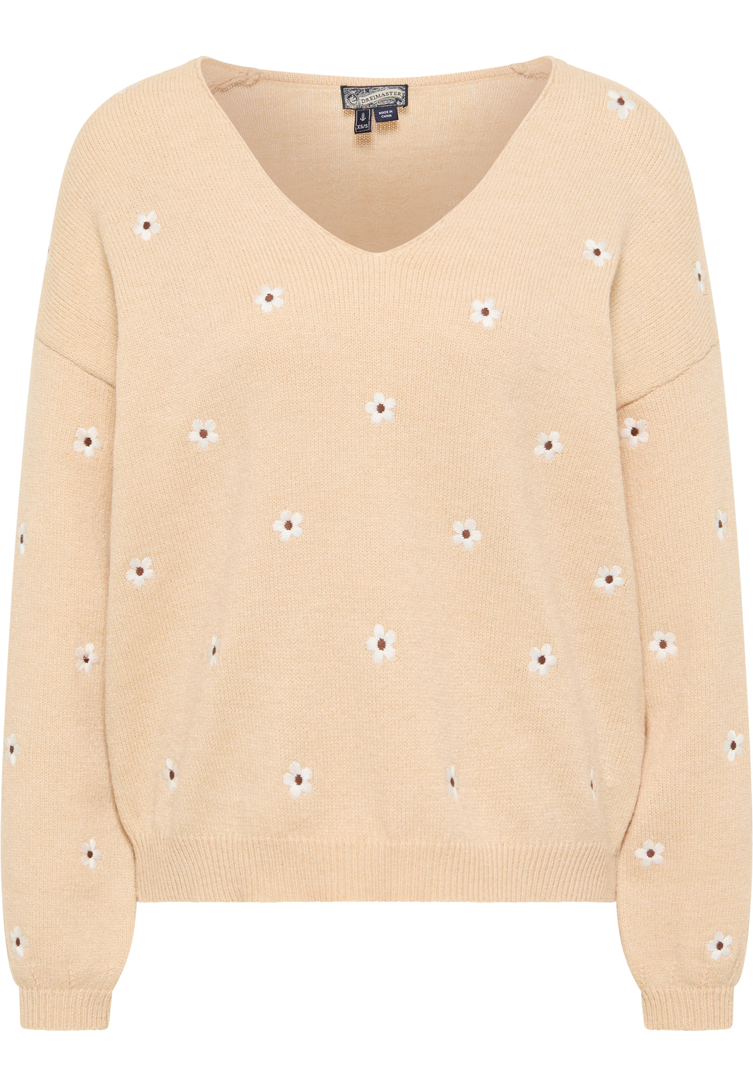 Thumbnail - Dreimaster Strickpullover Damen Beige