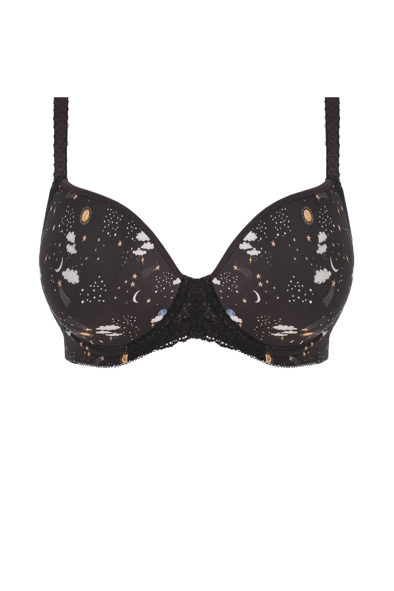 Freya Womens Daydreaming Plunge T-Shirt Bra - Black Polyamide - Size 32FF