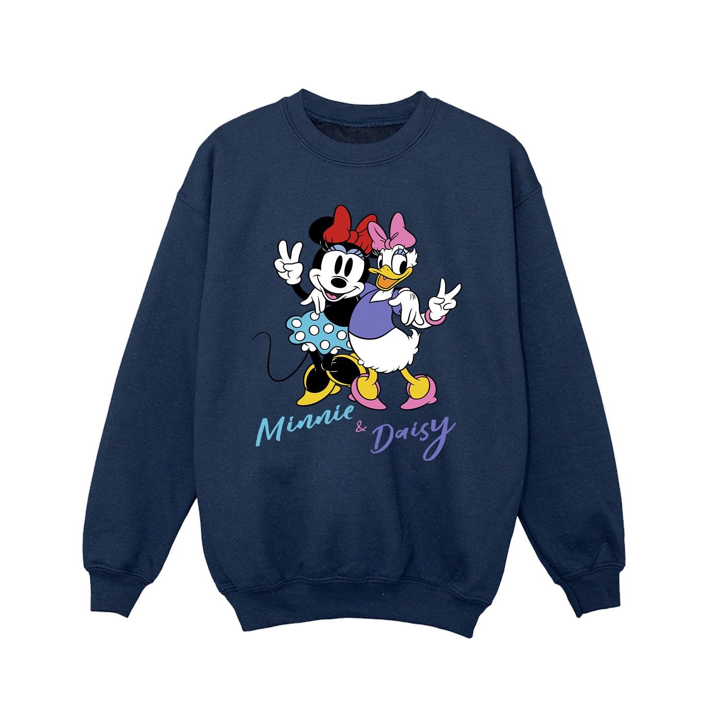 Thumbnail - Disney - "Minnie Mouse And Daisy" Sweatshirt für Mädchen (Marineblau)