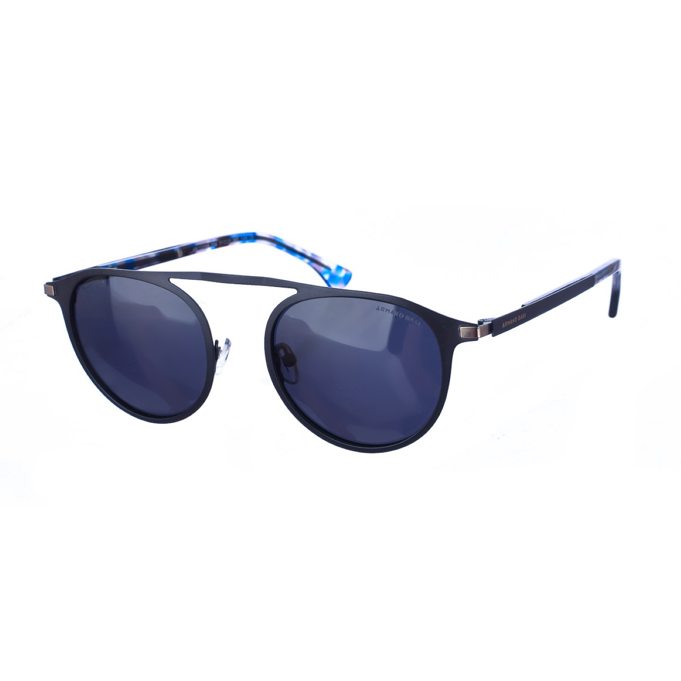 Armand Basi Unisex AB12298 Oval Shape Sunglasses - Navy Metal - One Size