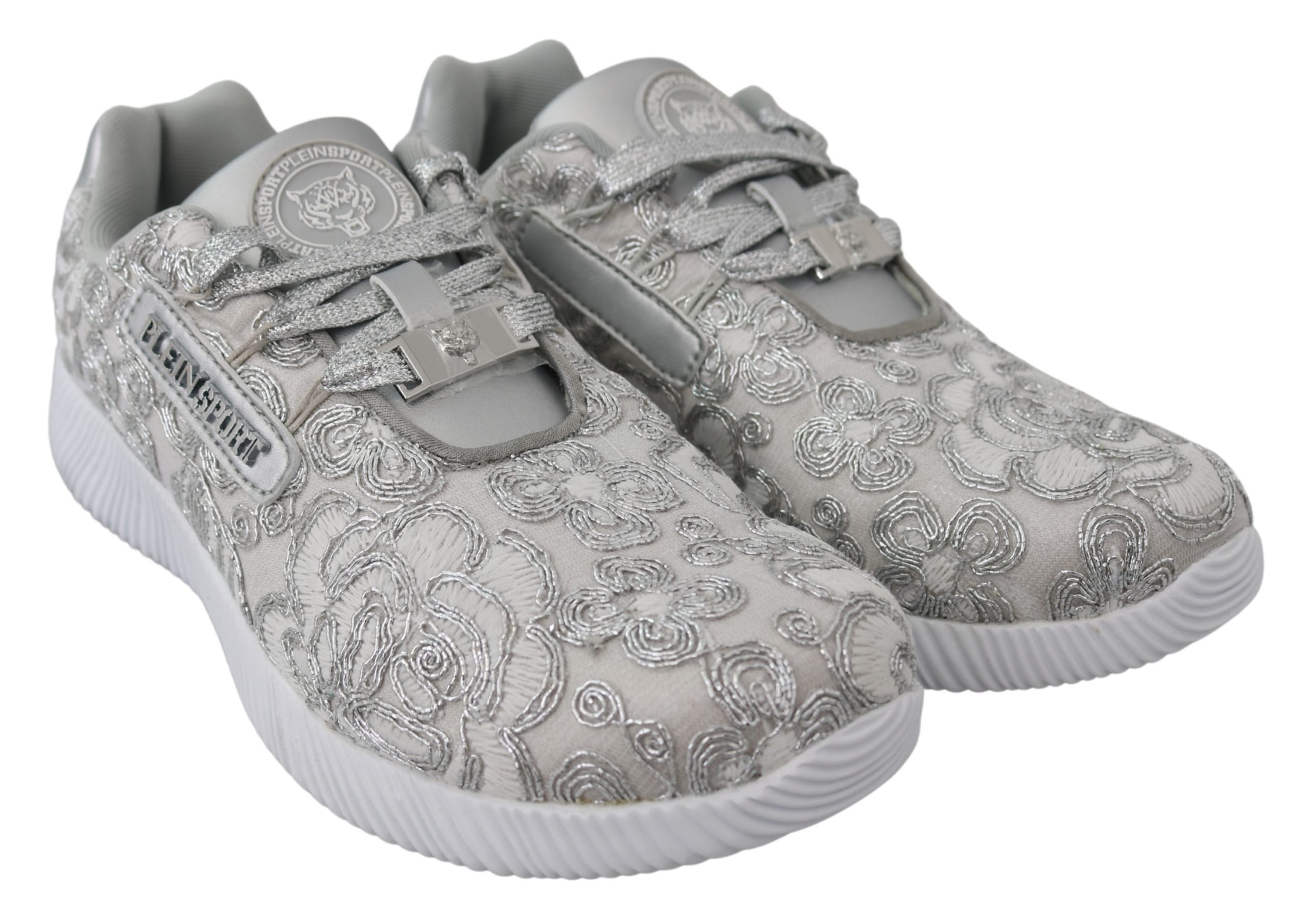 Plein Sport Dam Silver Polyester Löparskor Joice Sneakers – bild 2