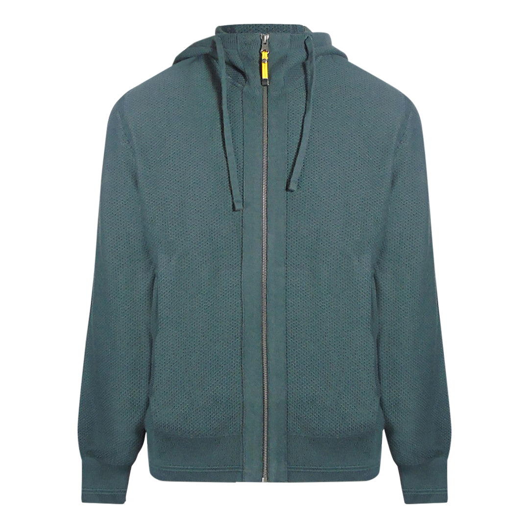 Thumbnail - Dunkelgruner Gables-Hoodie von Parajumpers mit Reisverschluss