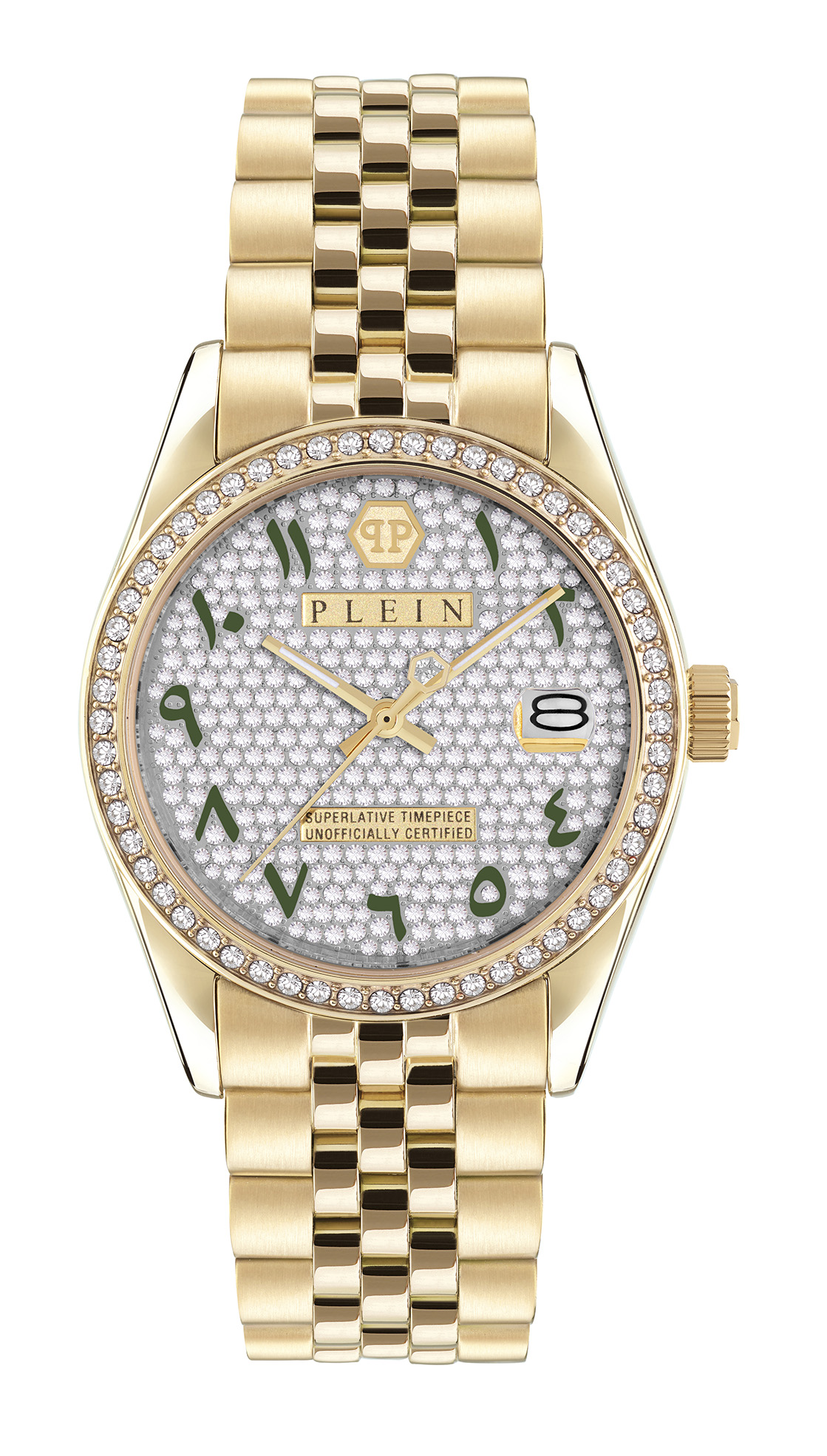 Philipp Plein Date Superlative Womens Gold Watch Pw2ba0223 Stainless Steel (Archived) - One Size