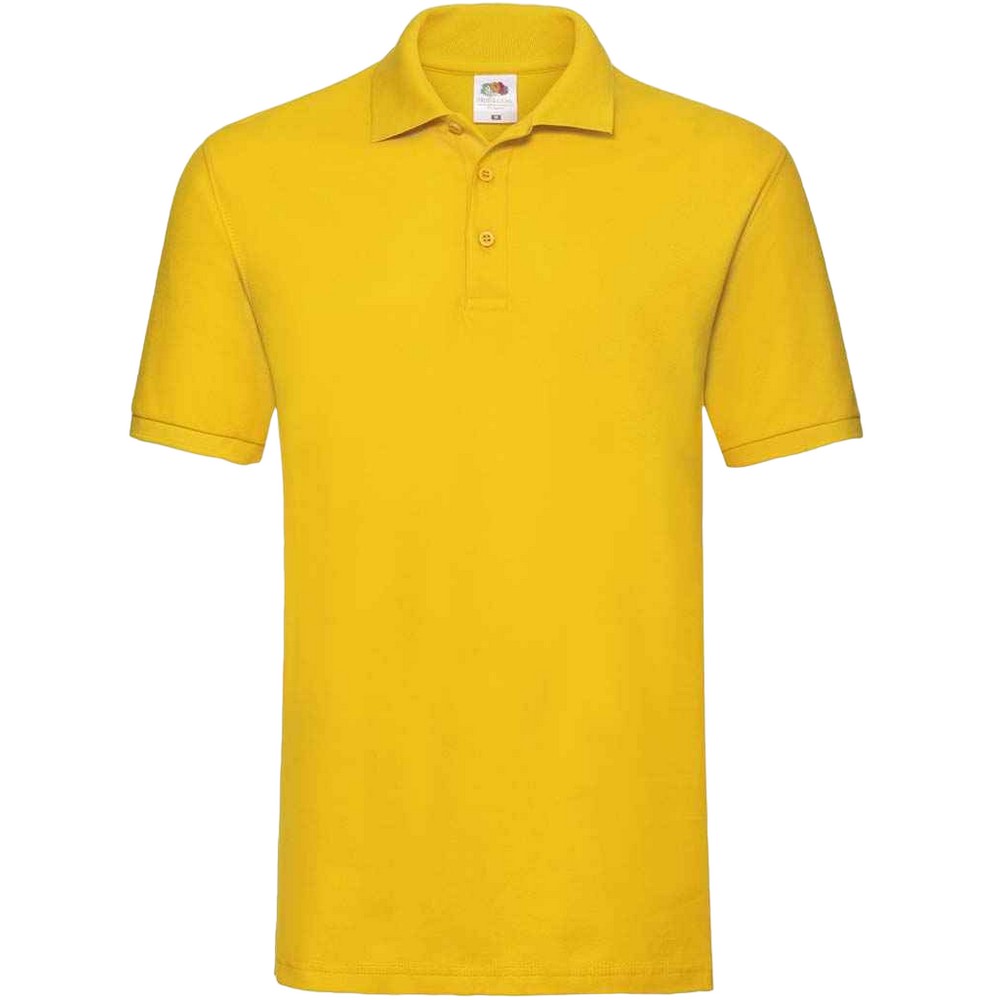 Fruit of the Loom Herren Premium Baumwolle Pique Polo Shirt (Sonnenblume)