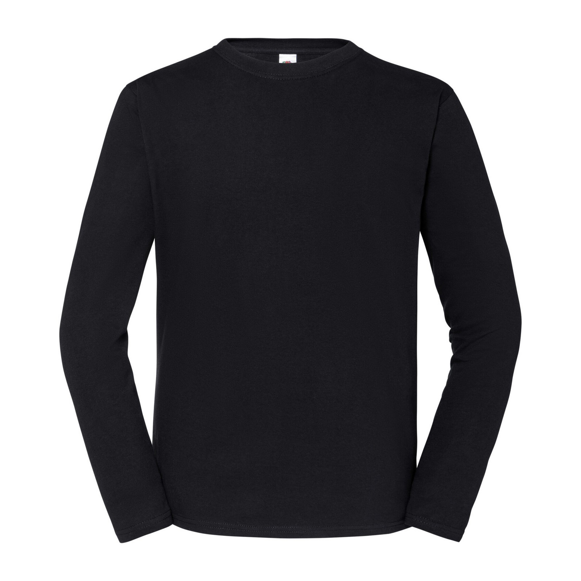 Fruit of the Loom Unisex volwassen T-shirt met lange mouwen Iconic 195 (Zwart)
