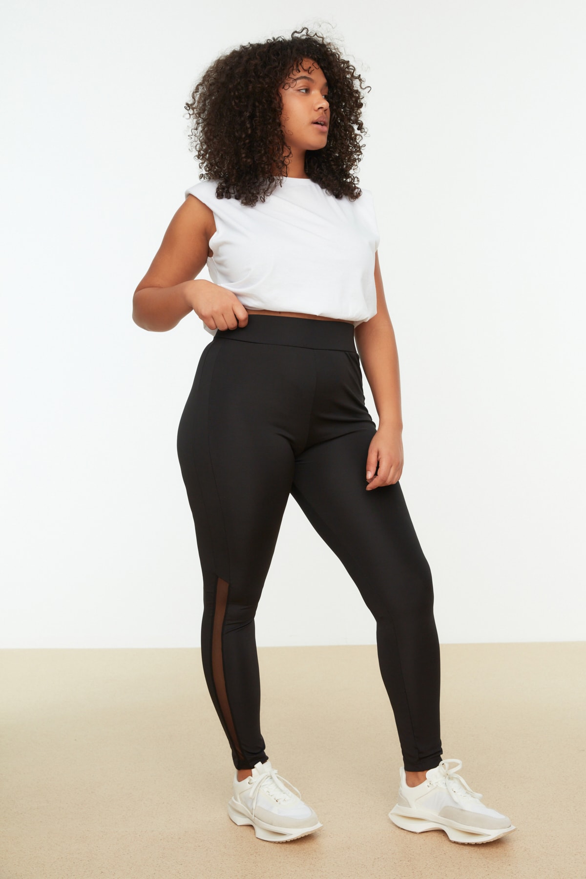 Trendyol Curve Trendyol Kvinnors Högmidjade Skinny Plus Size Sportleggings dam – bild 2