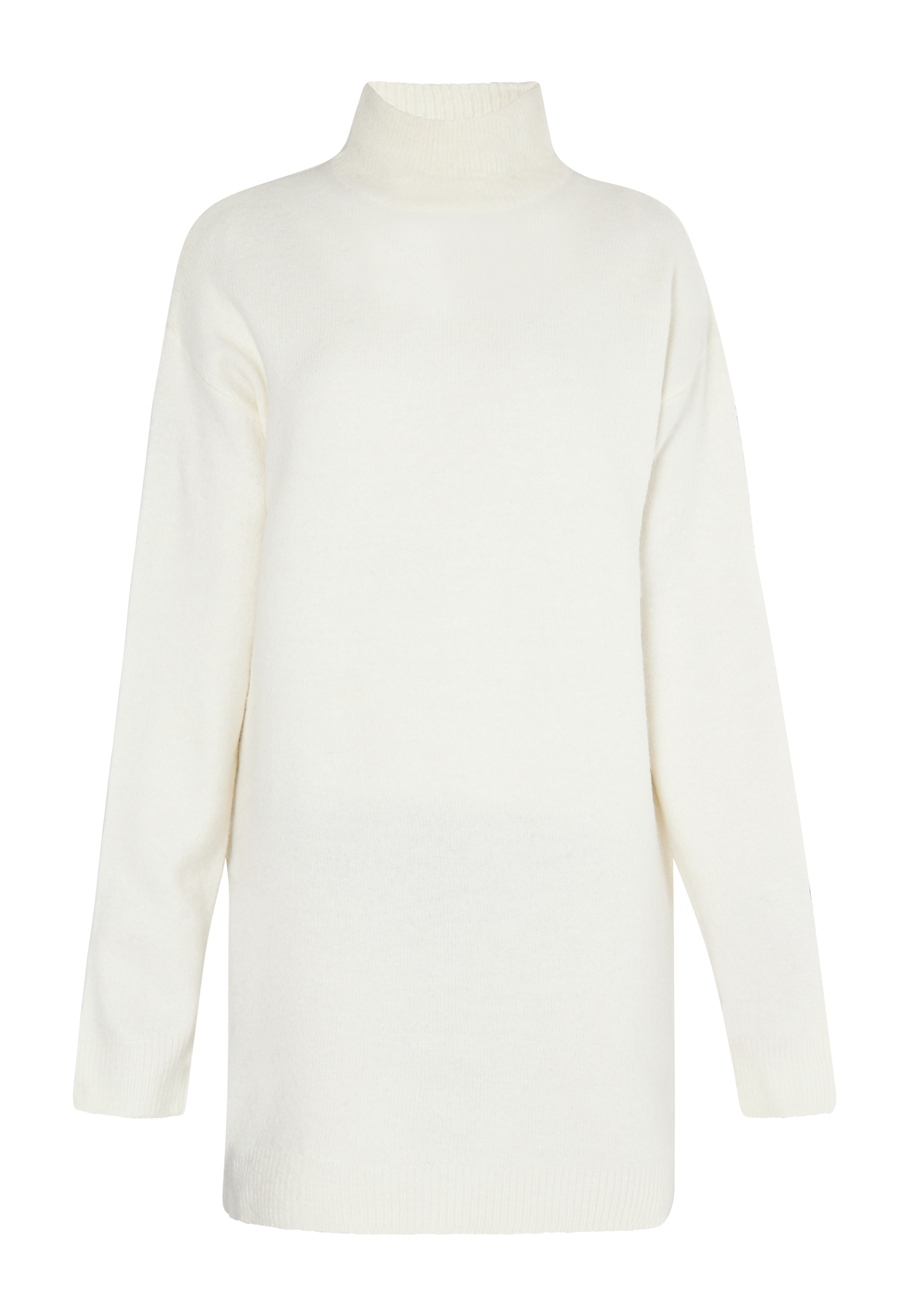 Thumbnail - Mymo Strickkleid Damen weiss