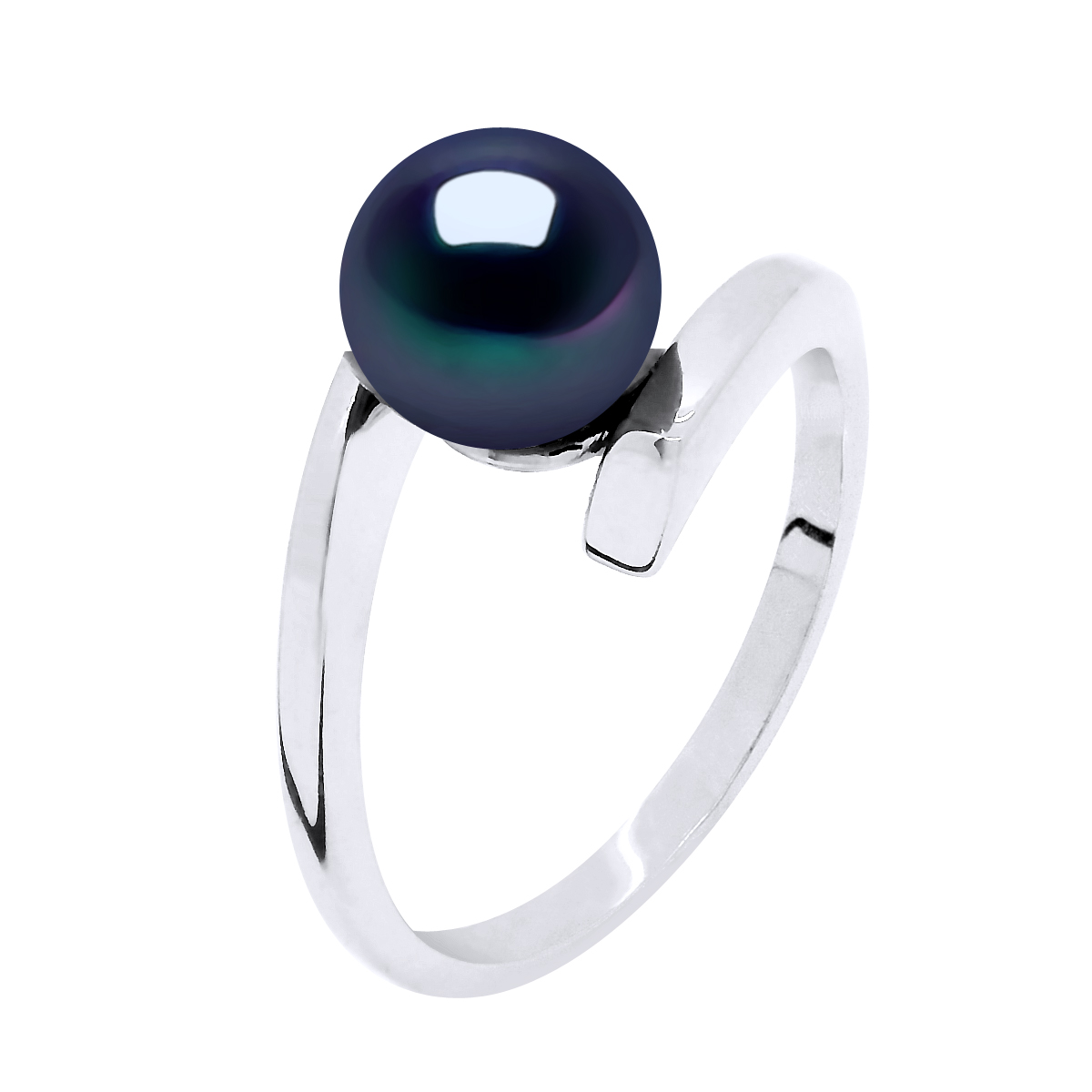 Thumbnail - Armreif-Ring, echte Süßwasser-Zuchtperle, rund, 7–8 mm