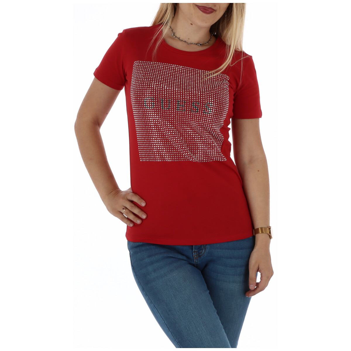 Thumbnail - Guess Damen Rot T-Shirt