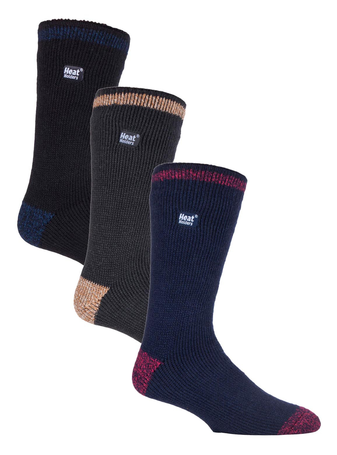 Thumbnail - HEAT HOLDERS - 3er-Pack Multipack Herren Isolierte Thermosocken für den Winter - Block Twist
