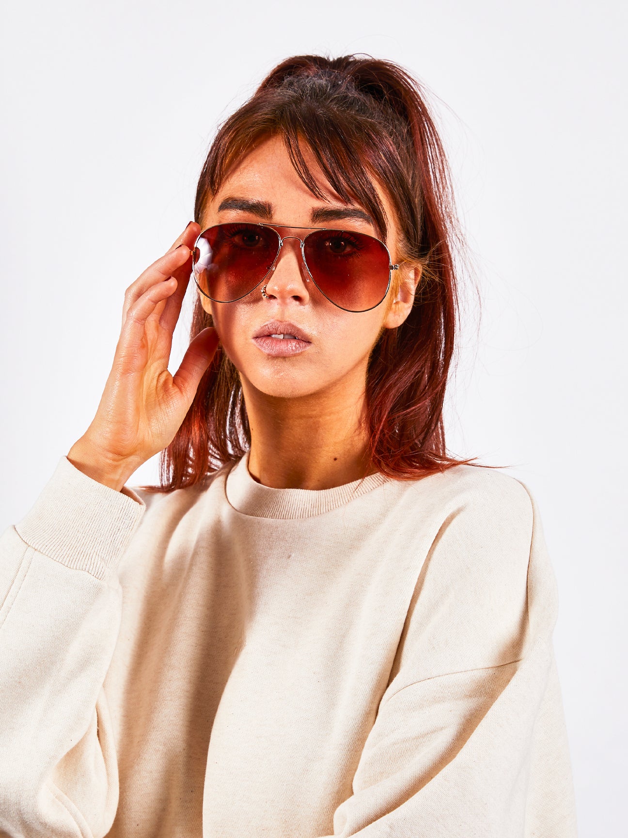 SVNX Womens Classic Pilot Gold Aviator Sunglasses Metal - One Size