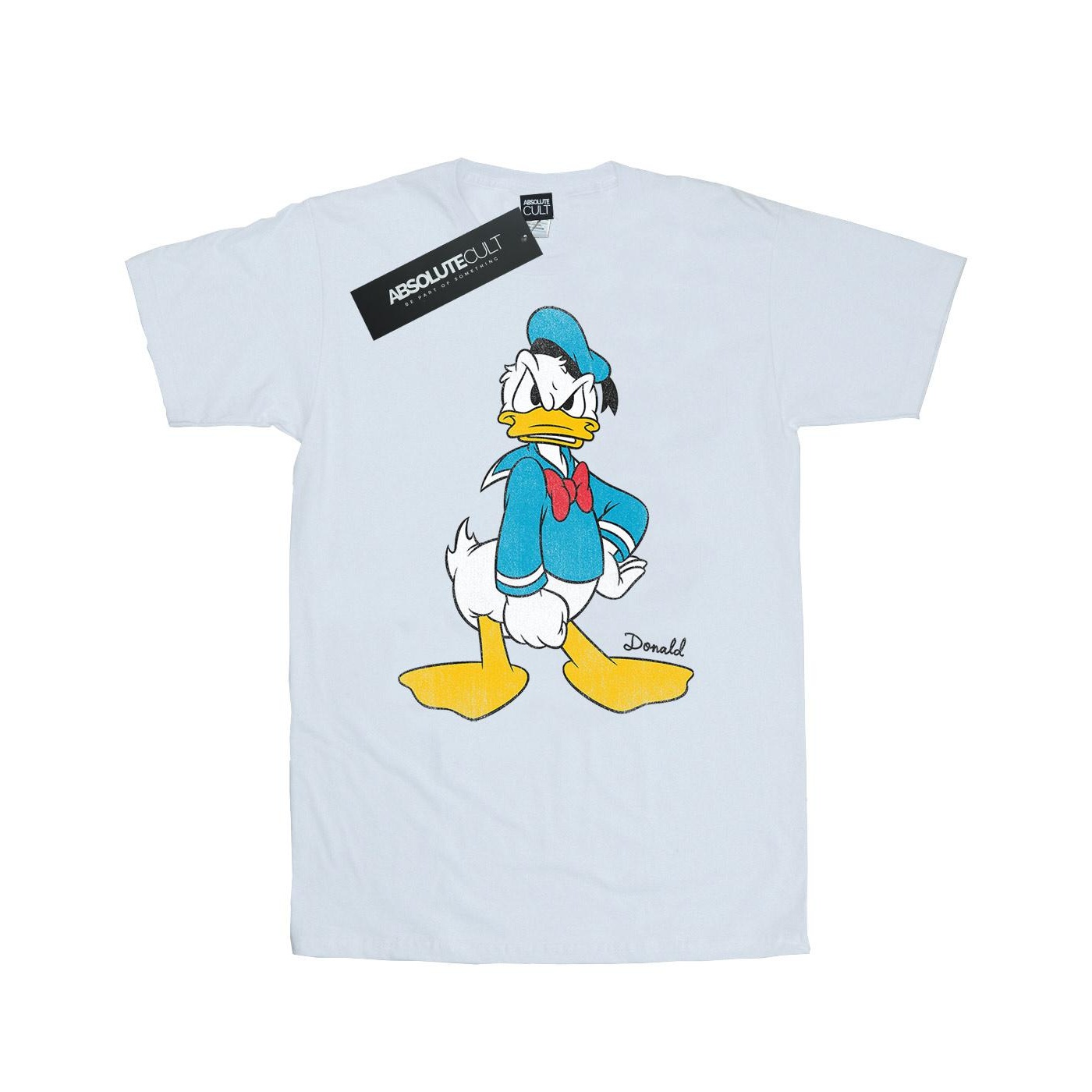Disney Mens Donald Duck Angry T-Shirt (White) - Size 3XL