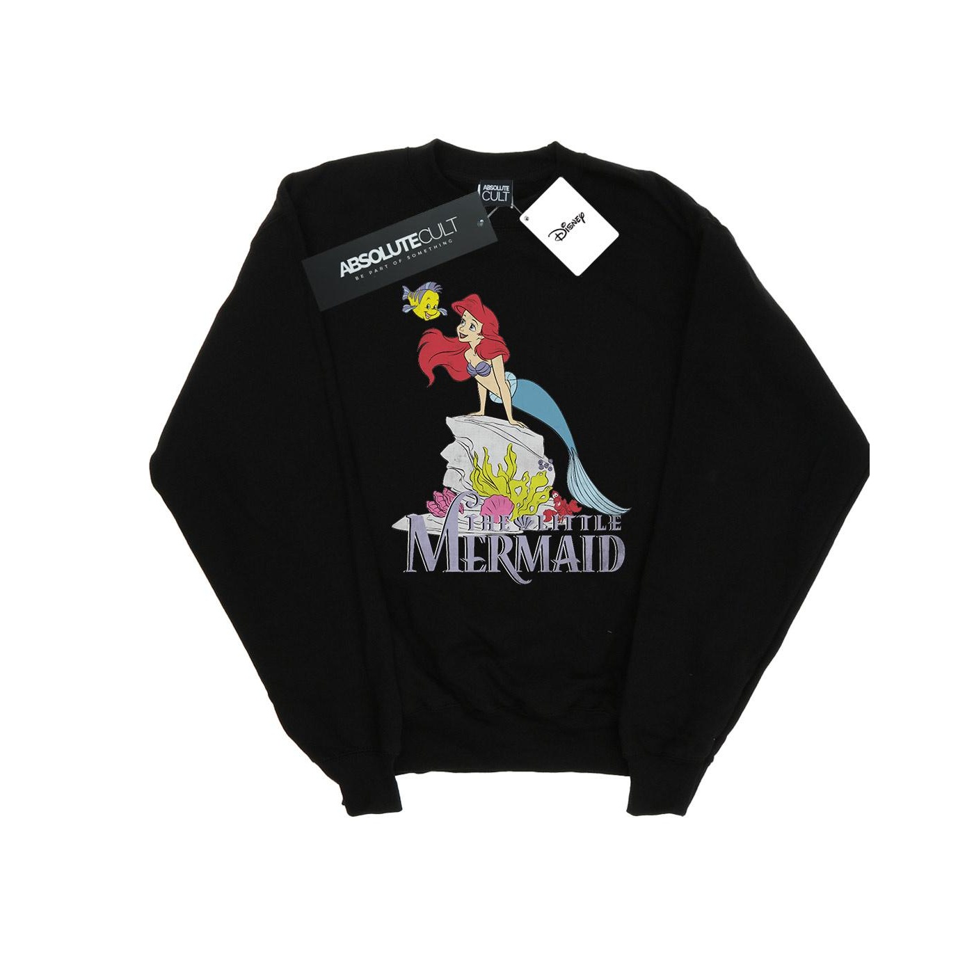 Disney - "The Little Mermaid Sea Friend" Sweatshirt für Damen (Schwarz)