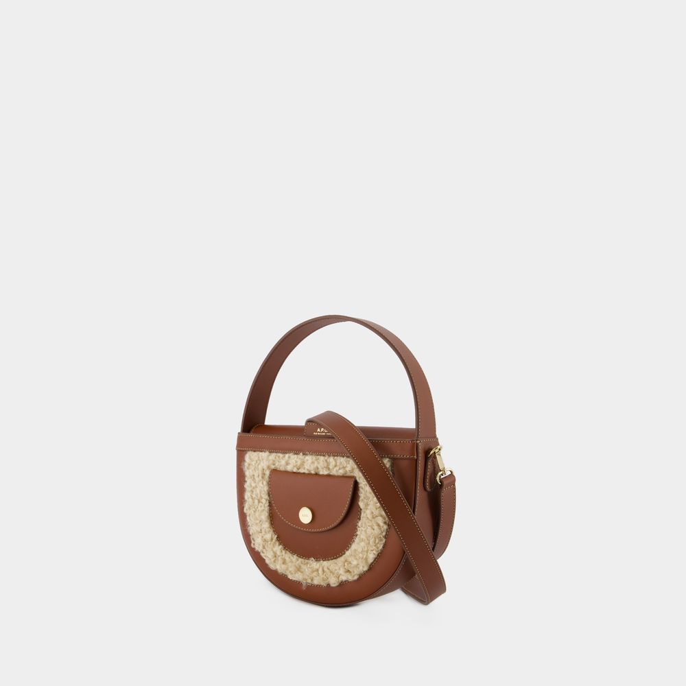 Thumbnail - Pocket Small Schultertasche - A.P.C. - Synthetik - Haselnussbraun