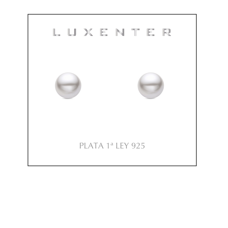 Luxenter Nandi 925 Sterling Silver och vit pärla Rhodiumpläterade örhängen dam – bild 2