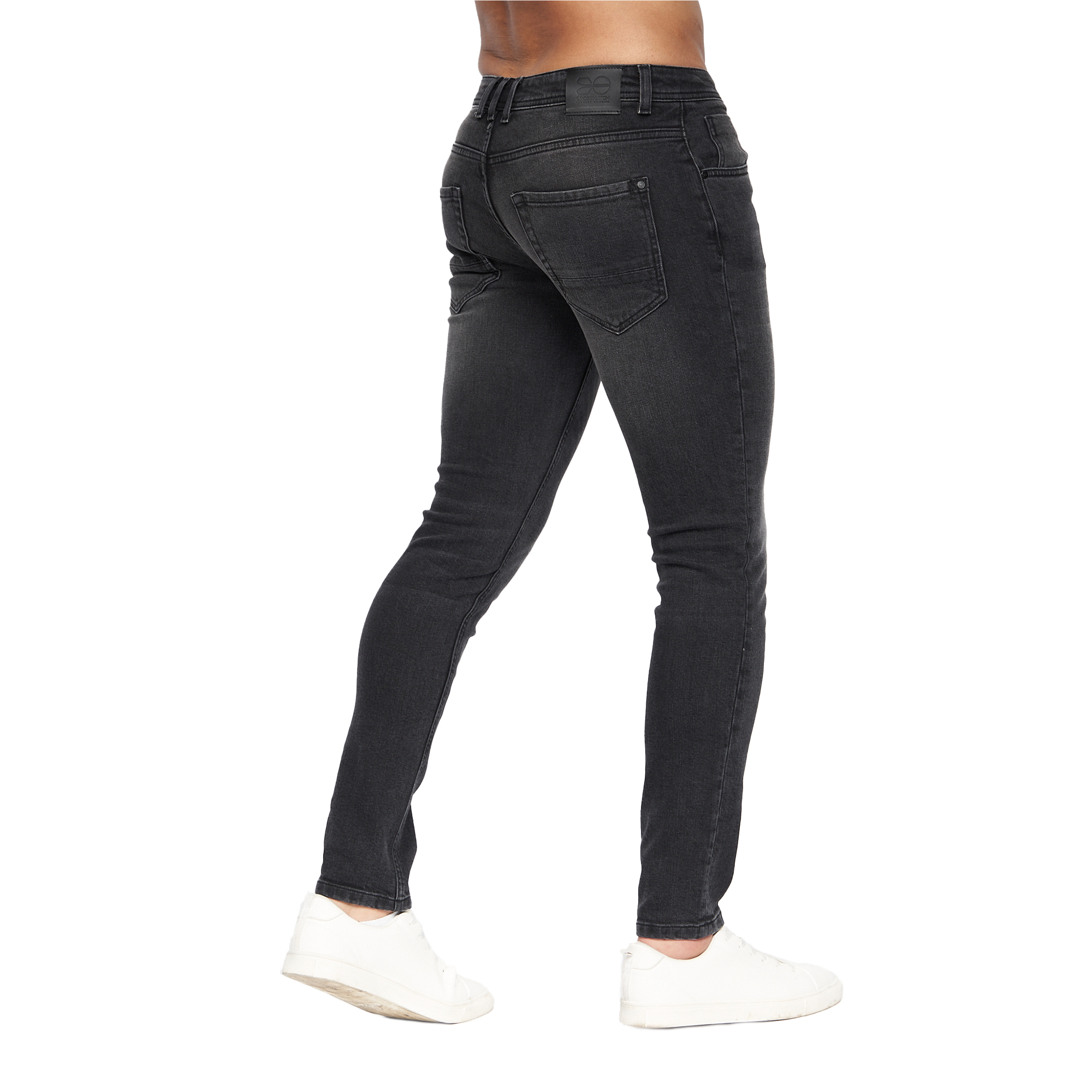 Mens Malcolm Slim Jeans (Black Wash) 2