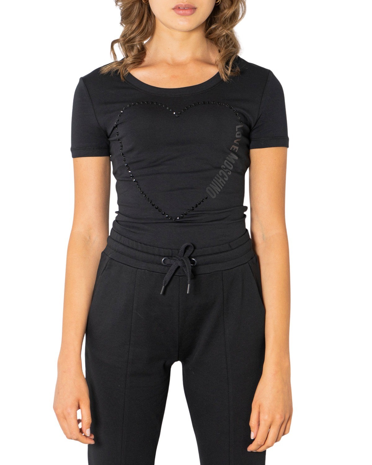 Thumbnail - Love Moschino Damen T-Shirt in Schwarz