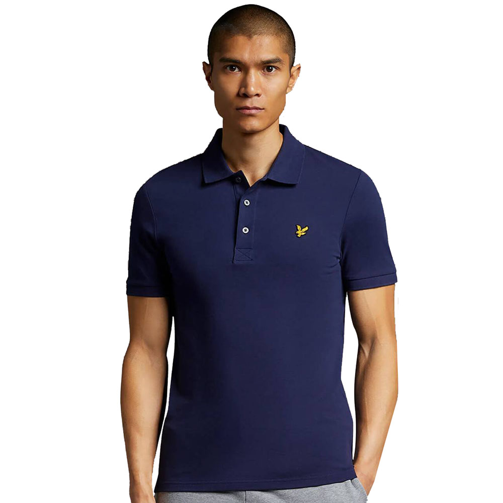Thumbnail - Lyle & Scott Schlichtes Poloshirt in Marineblau