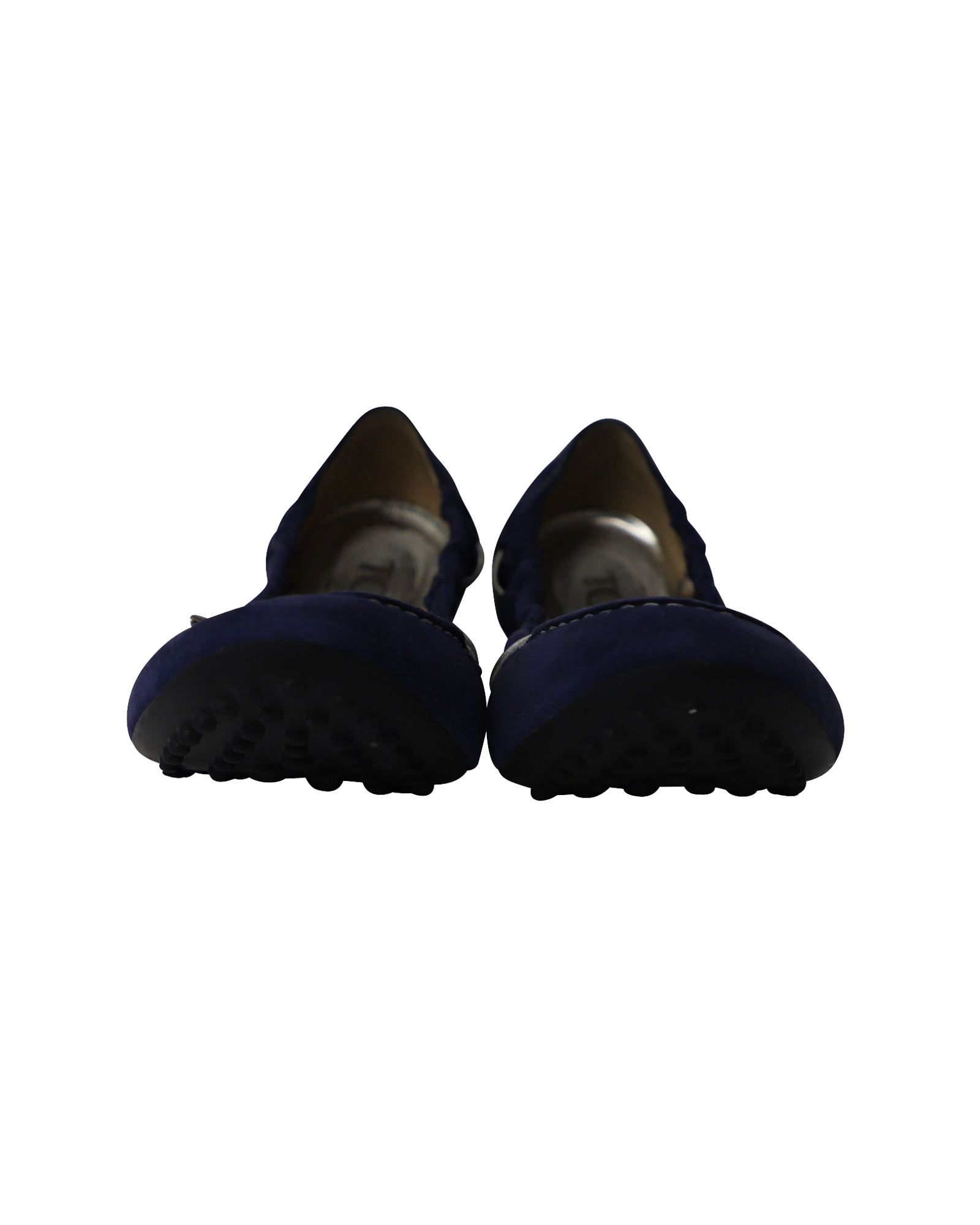 TodS Pre-owned Tod's Scrunch Ballerinaskor i kunglig blå mocka dam – bild 2