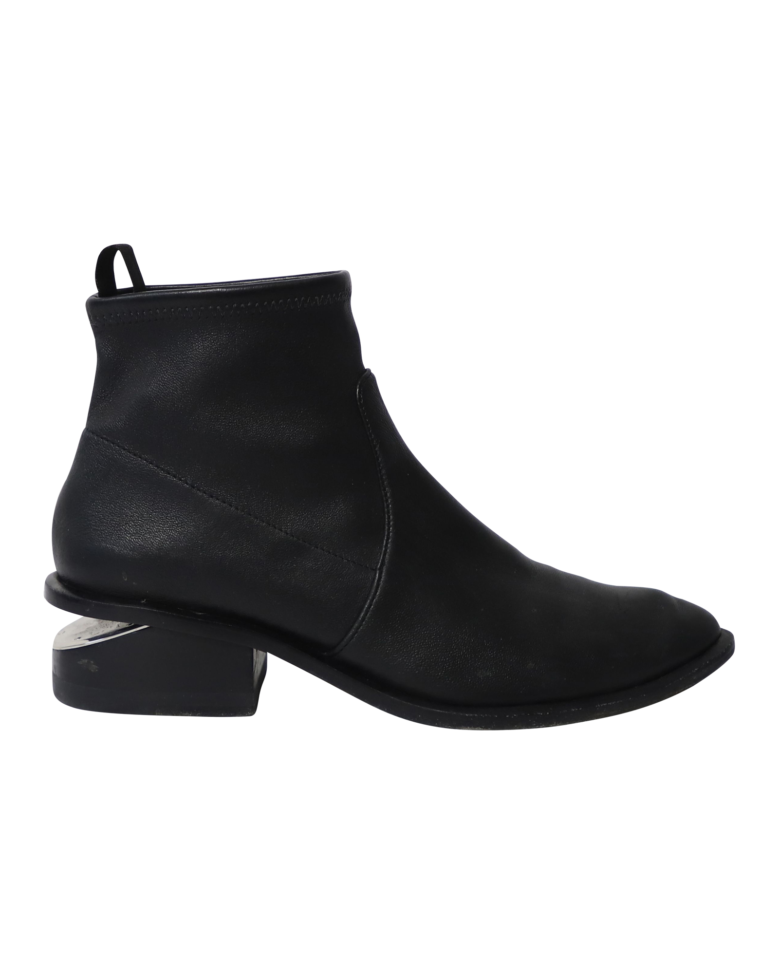 Alexander Wang Kori Cutout Ankelboots i Svart Läder