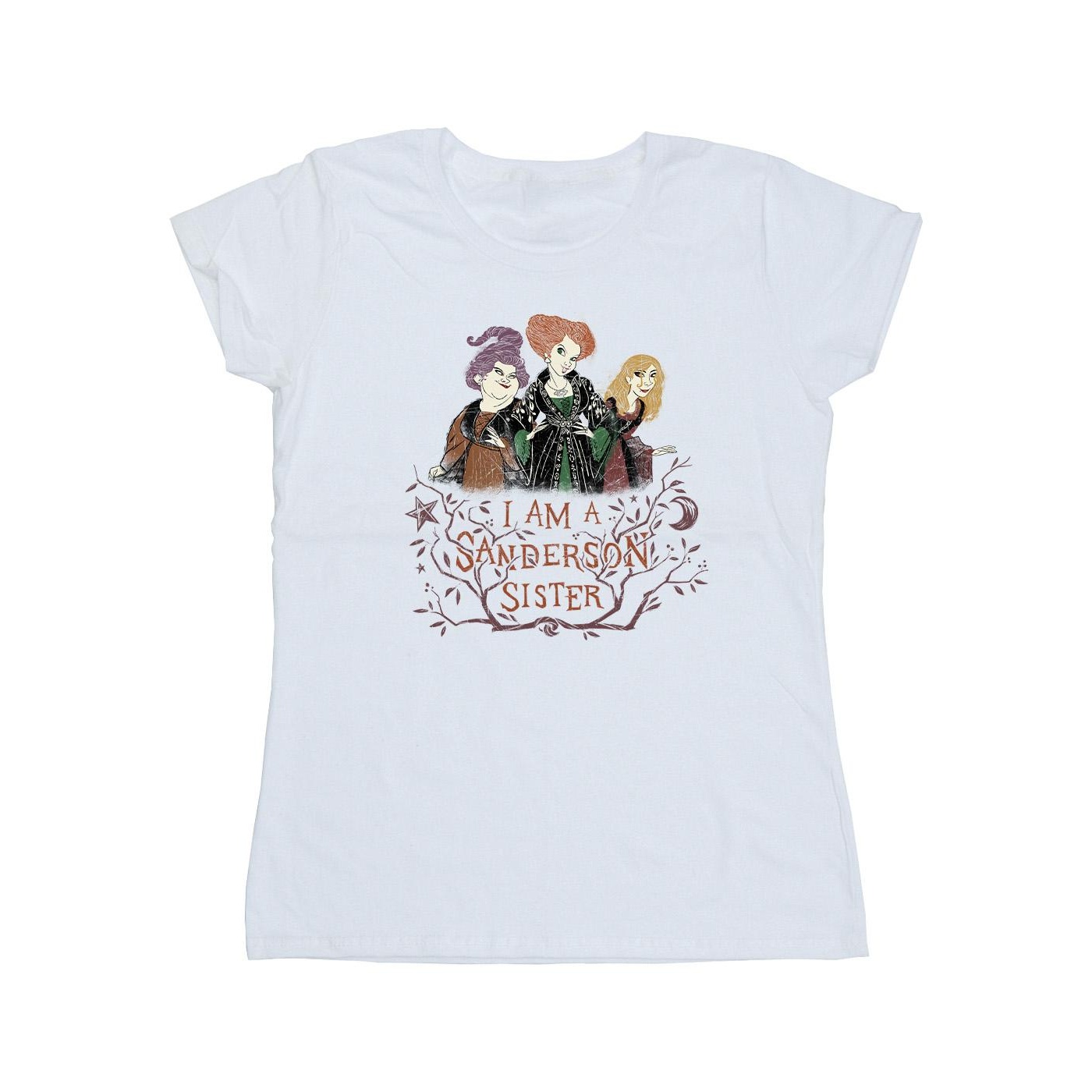 Womens/Ladies Hocus Pocus Sanderson Sister Cotton T-Shirt (White)