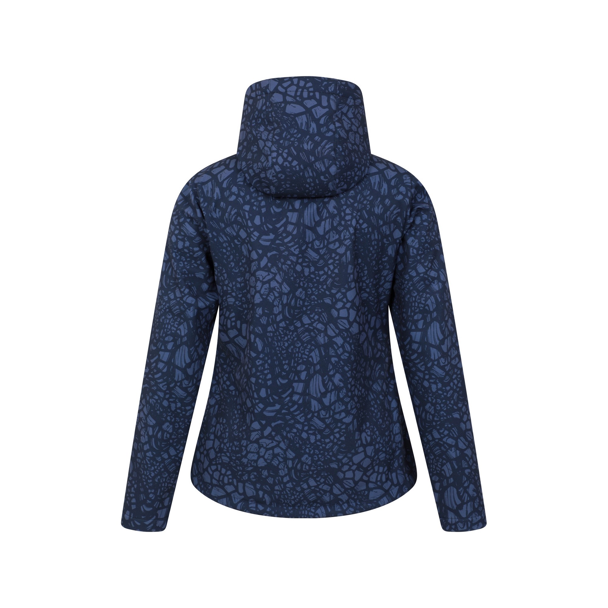 Mountain Warehou dam/dam Exodus Giraff Print Vattenavvisande Soft Shell Jacka (Mörkblå) – bild 2