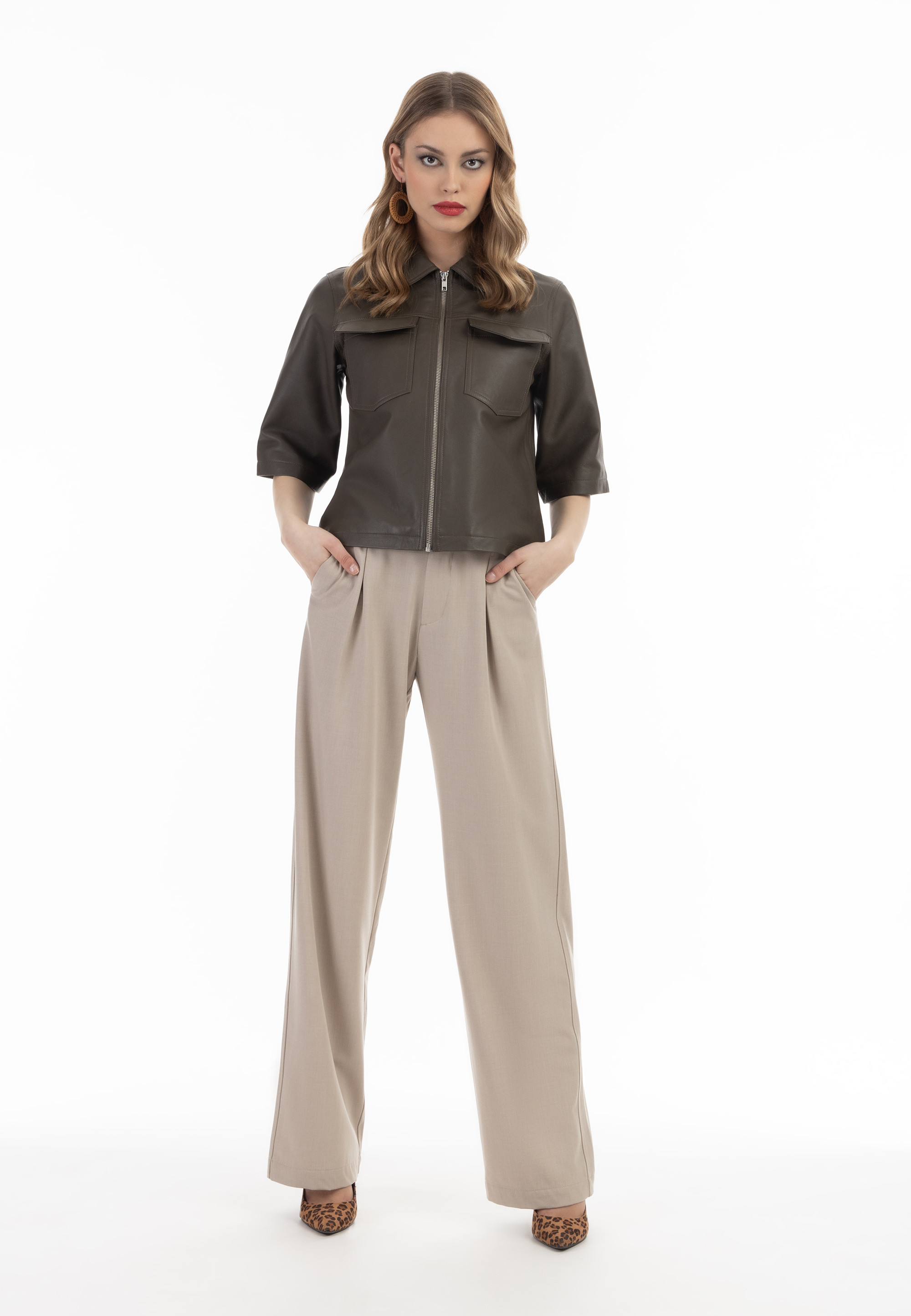 Chemise En Cuir Faina