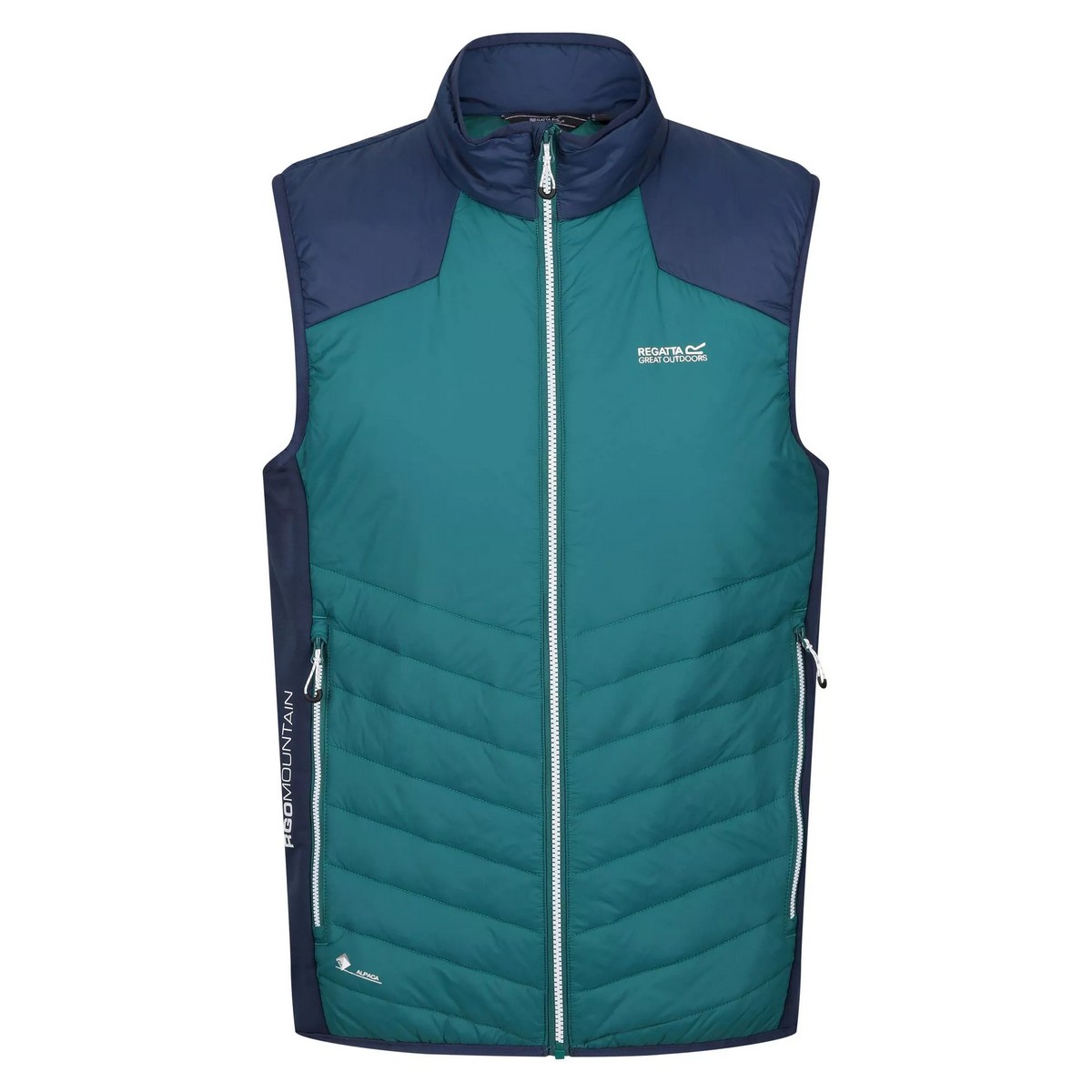 Thumbnail - Regatta Mens Halton VI Lightweight Body Warmer (Pacific Green/Admiral Blue)