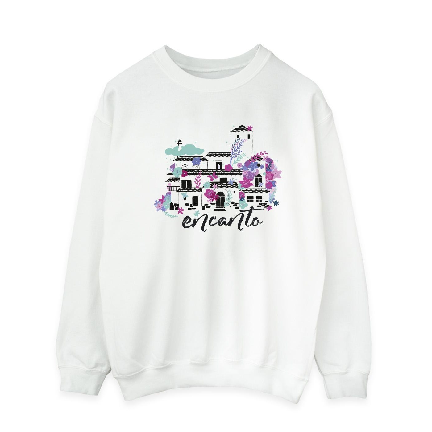 Thumbnail - Disney - "Encanto Casita" Sweatshirt für Herren (Weiß)