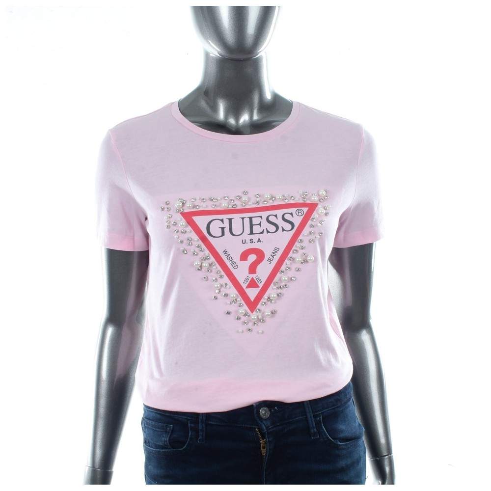 Thumbnail - T-Shirt Guess Femme Diamond Triangle