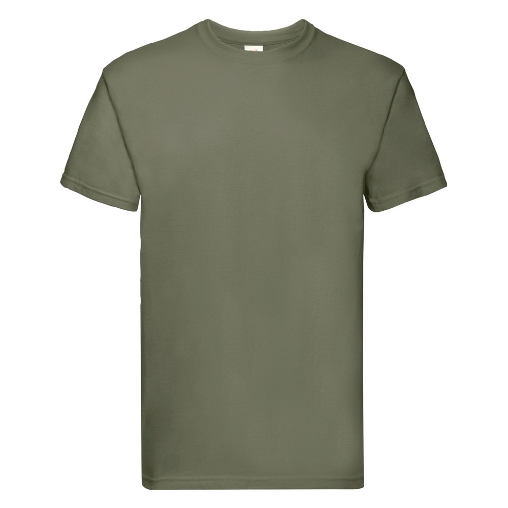 Thumbnail - Fruit of the Loom - "Super Premium" T-Shirt für Herren (Klassisch Olivgrün)