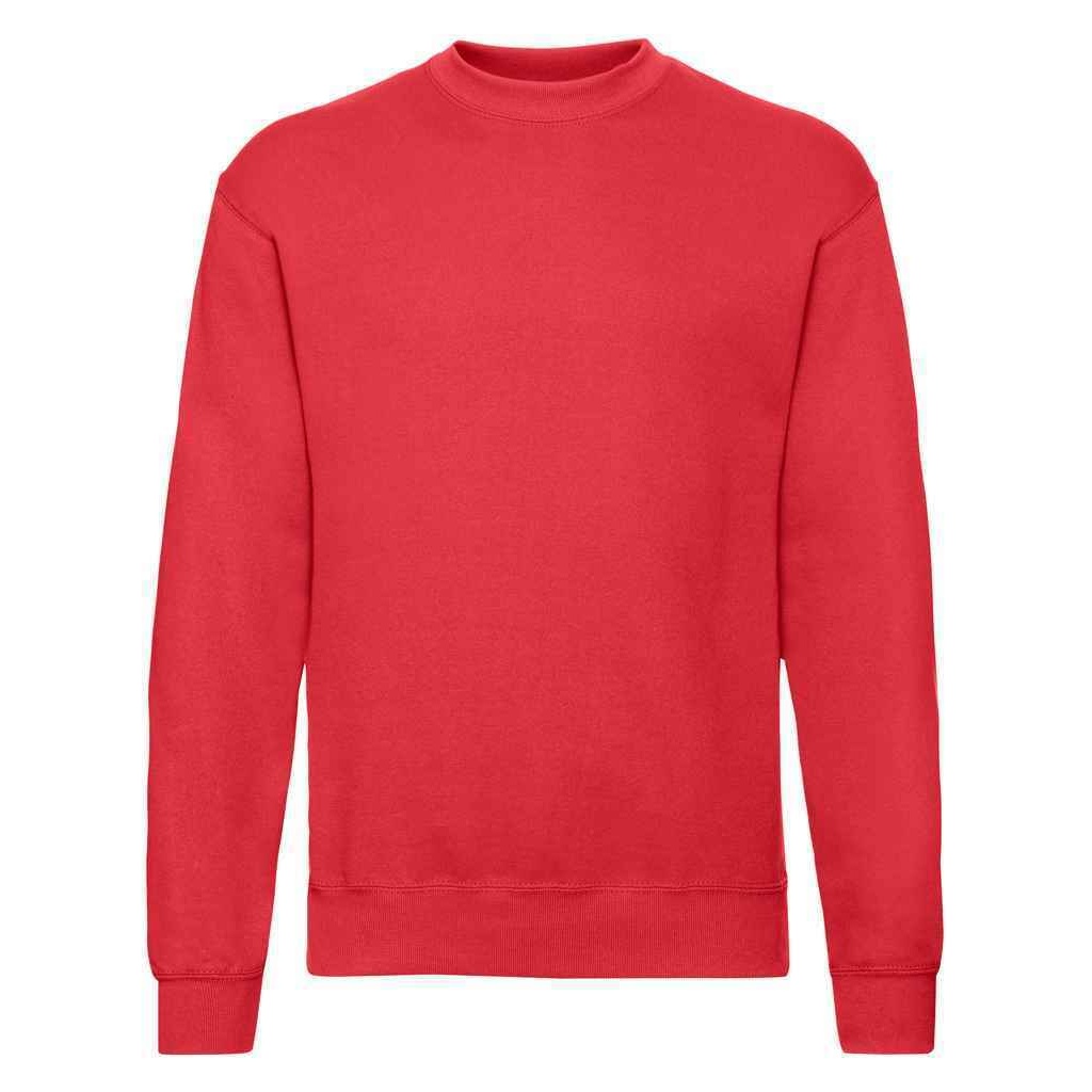 Thumbnail - Fruit of the Loom Unisex Erwachsene Classic Drop Shoulder Sweatshirt (Rot)