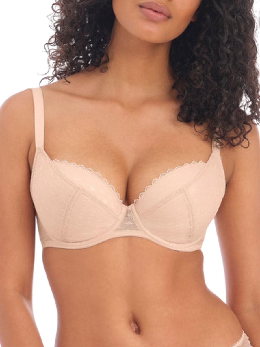 Freya Womens Signature Padded Plunge Bra - Beige Polyamide - Size 30D