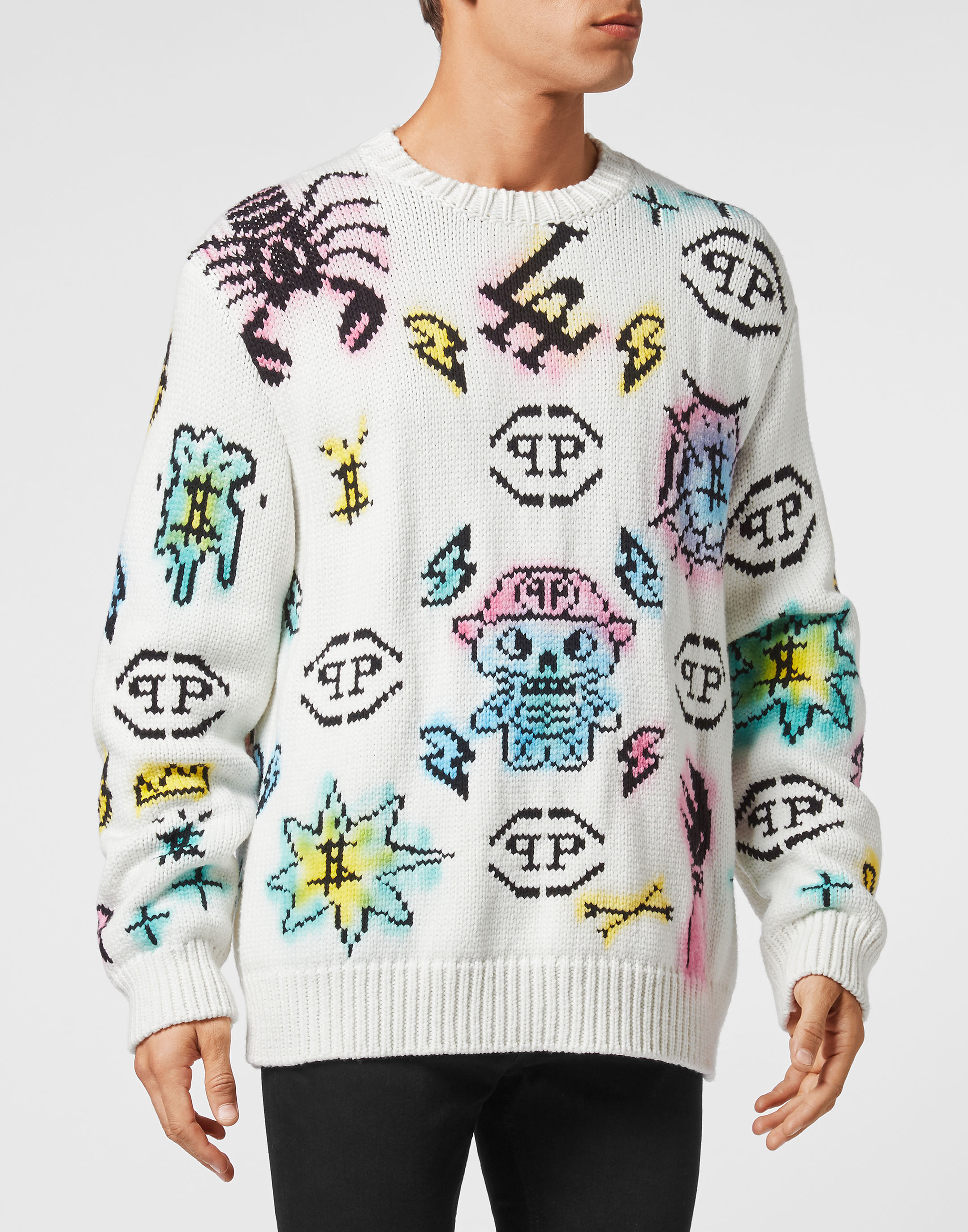 Thumbnail - Rundhalspullover Monogram