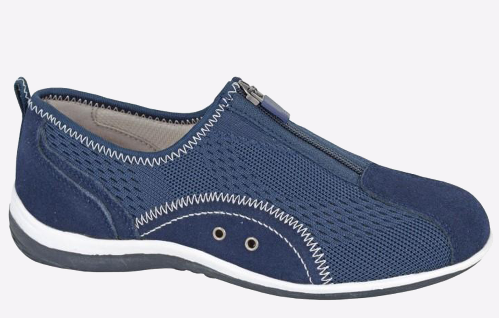 Boulevard La Rochelle Leisure Leather Womens - Navy - Size UK 3