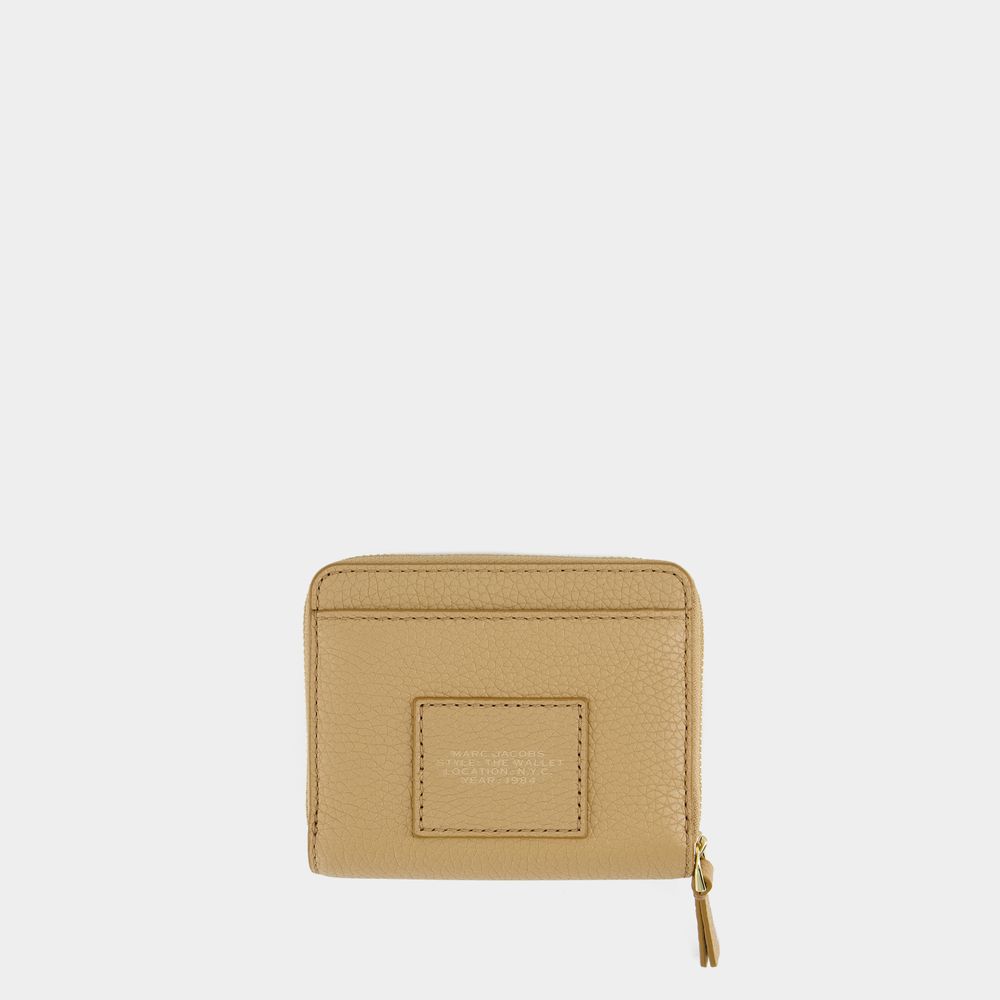 Marc Jacobs The Mini Compact Plånbok Läder Brun dam – bild 2