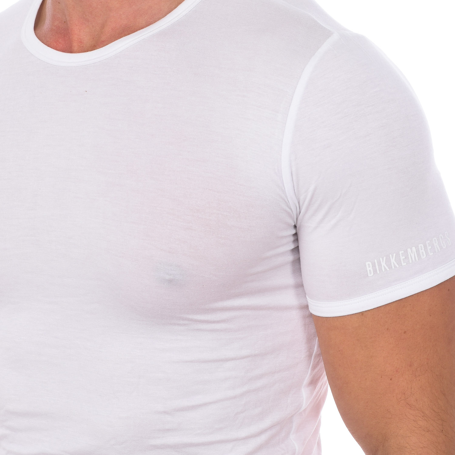 Bikkembergs Mode Bambu kortärmad T-shirt BKK1UTS03SI man herr – bild 2