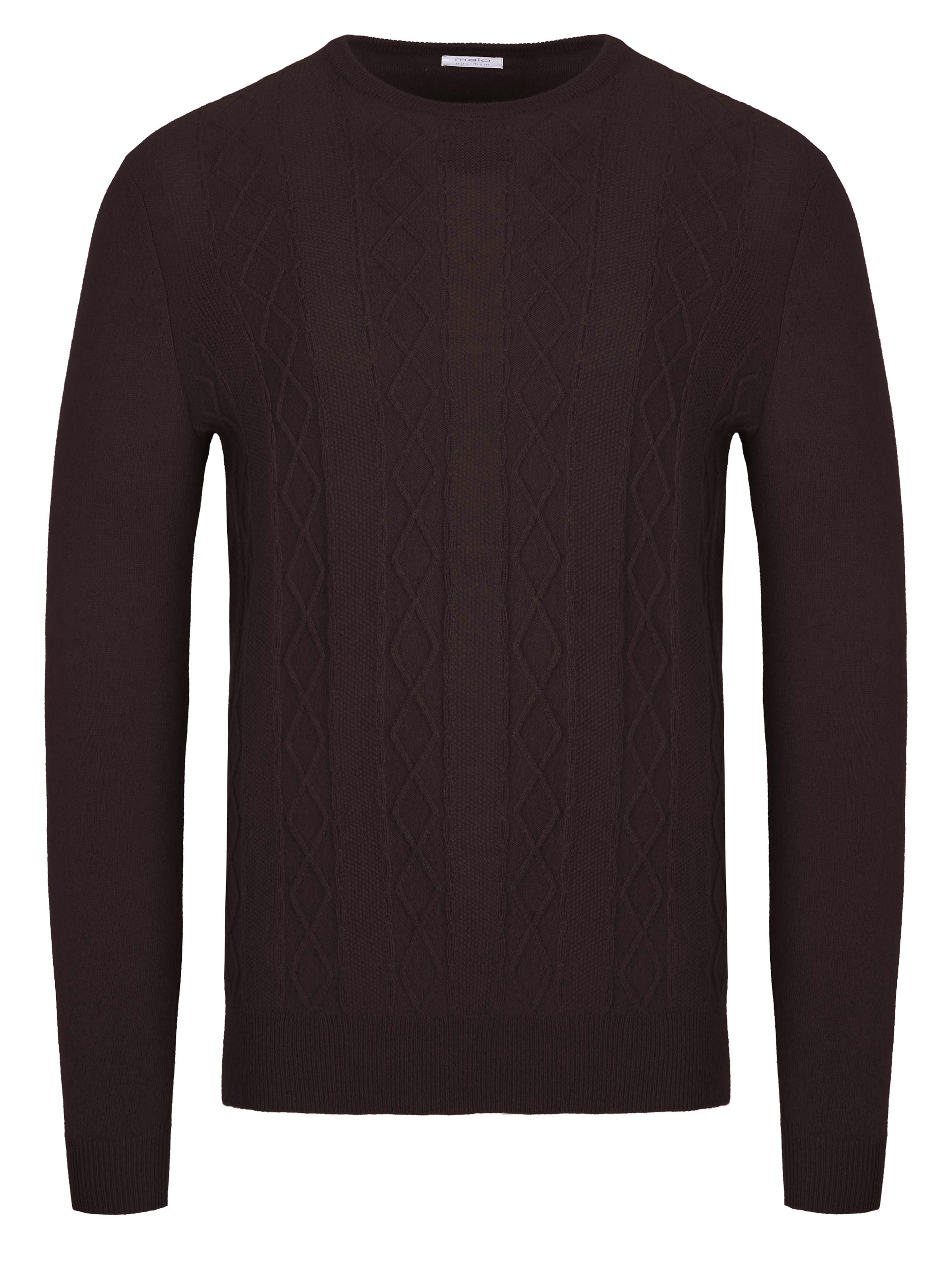 Thumbnail - Malo Optimum Kaschmir Pullover dunkelbraun