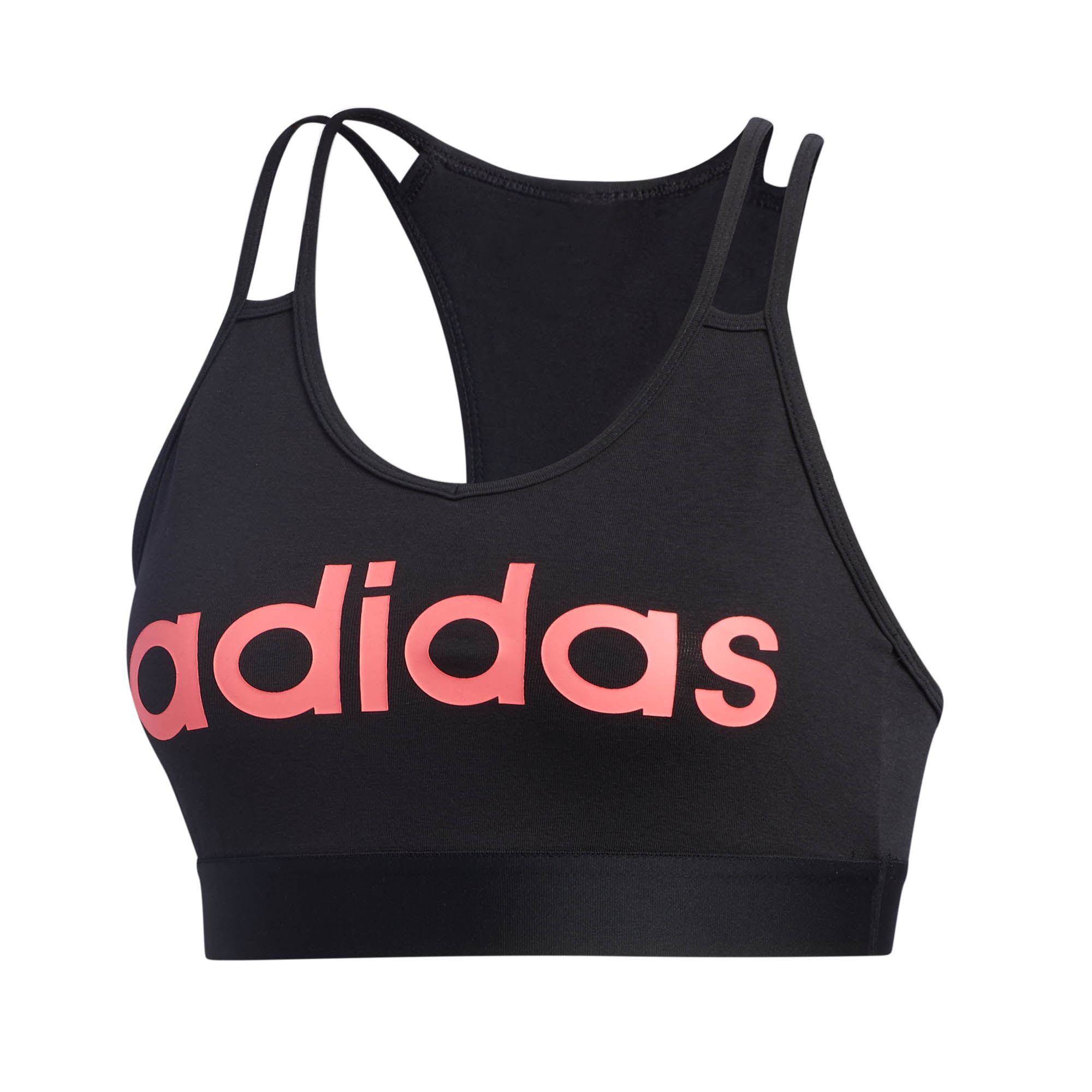 Women's adidas Essentials Sports Bra Top in black pink