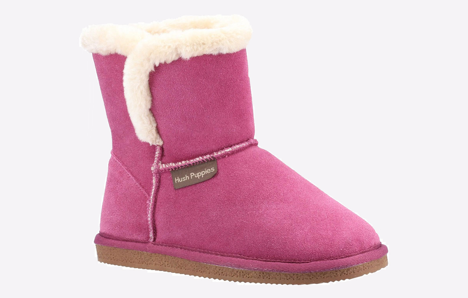 Hush Puppies Ashleigh Fejkpäls Damrosa Tofflor – bild 2