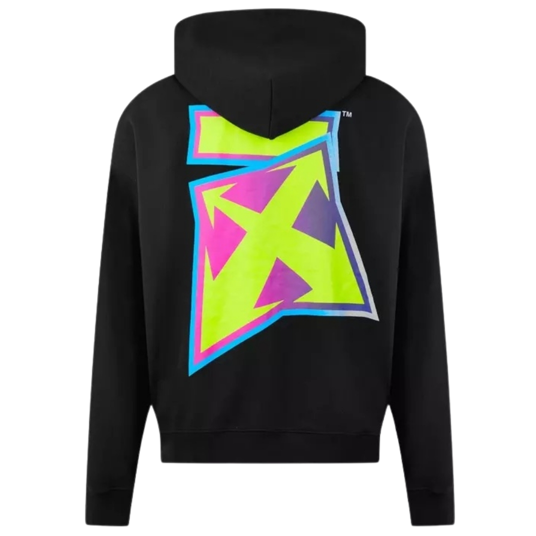 Dedrade Thunder Logo Slim Fit Svart Hoodie 2