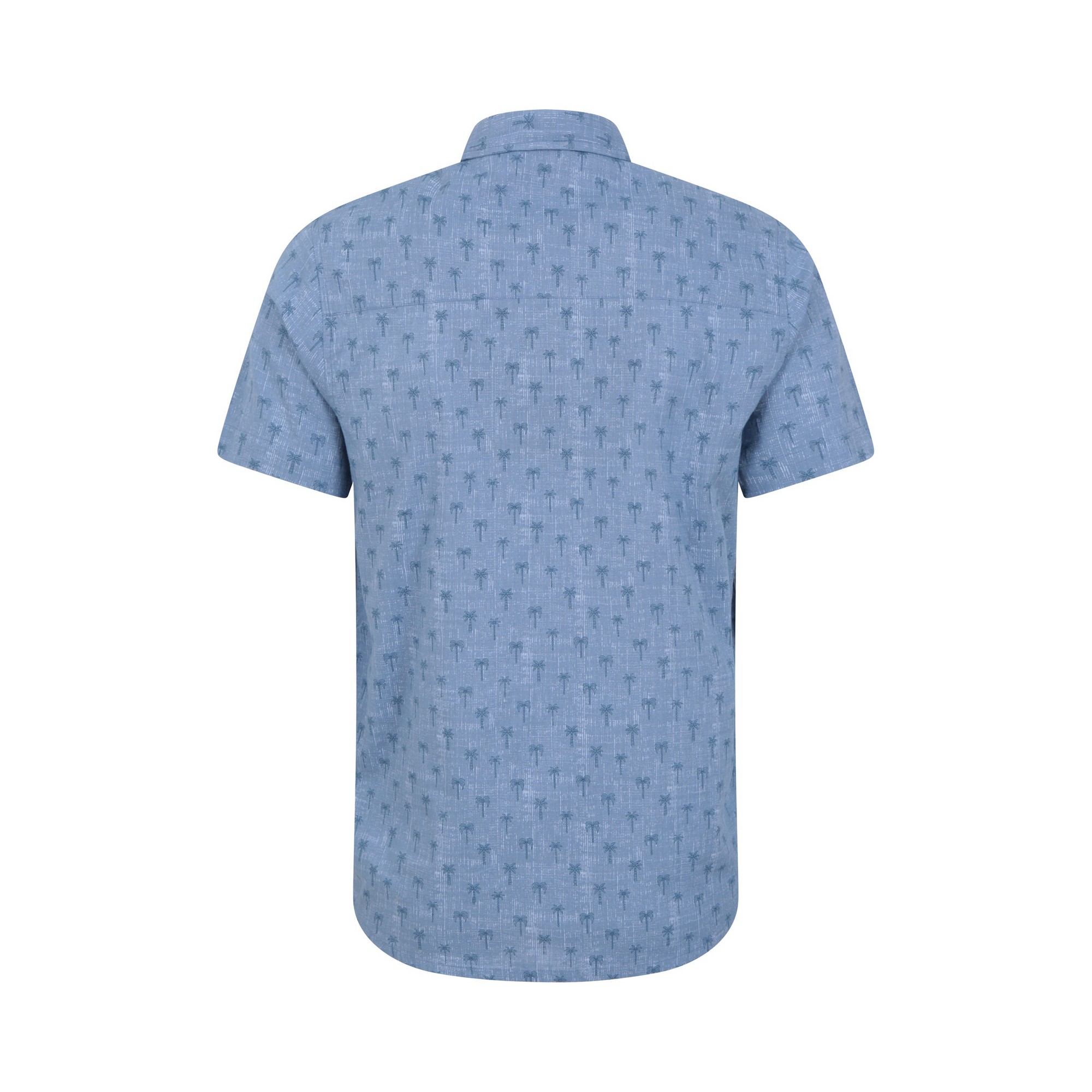Mountain Warehou Mens Preston Illustration Palm Tree Shirt (Blue) skjortor & blusar herr – bild 2