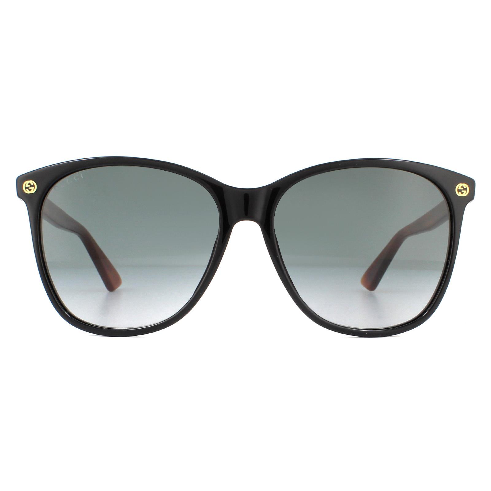 Thumbnail - Gucci Sonnenbrille GG0024S 003 Schwarz Braun Grau Gradient
