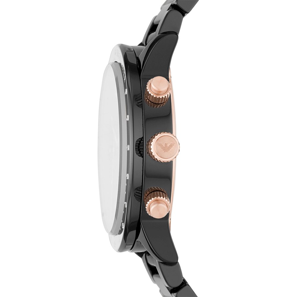 Emporio Armani Mario Svart herrklocka AR70002 – bild 2