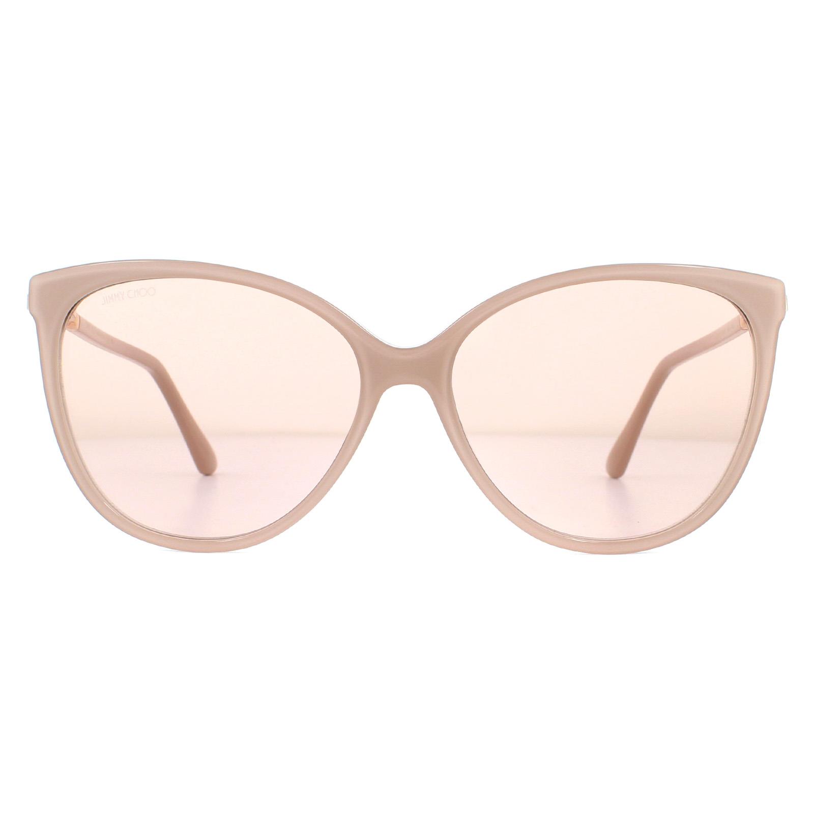 Thumbnail - Jimmy Choo Sonnenbrille Lissa/S KON K1 Nude Glitter Gold Mirror