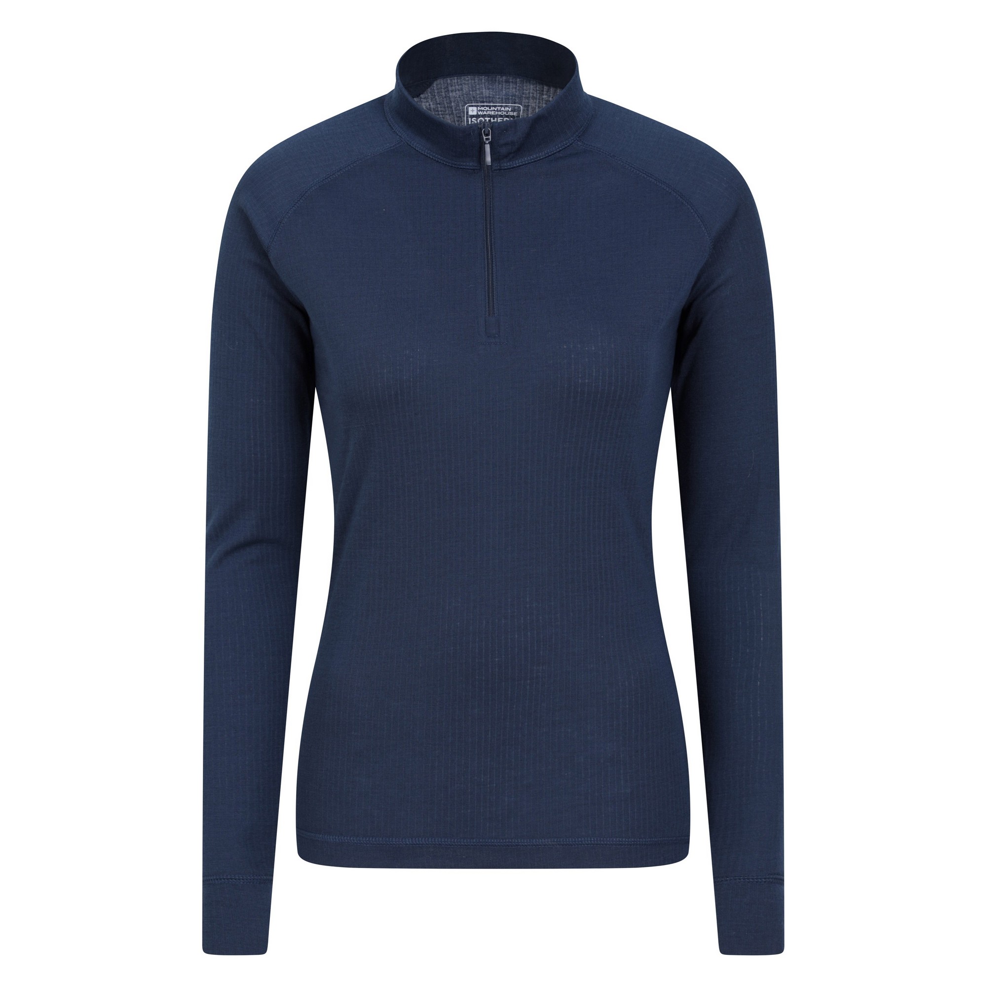 Thumbnail - Mountain Warehouse Damen/Damen Talus Zip Neck Langarm-Thermal-Top (Navy)